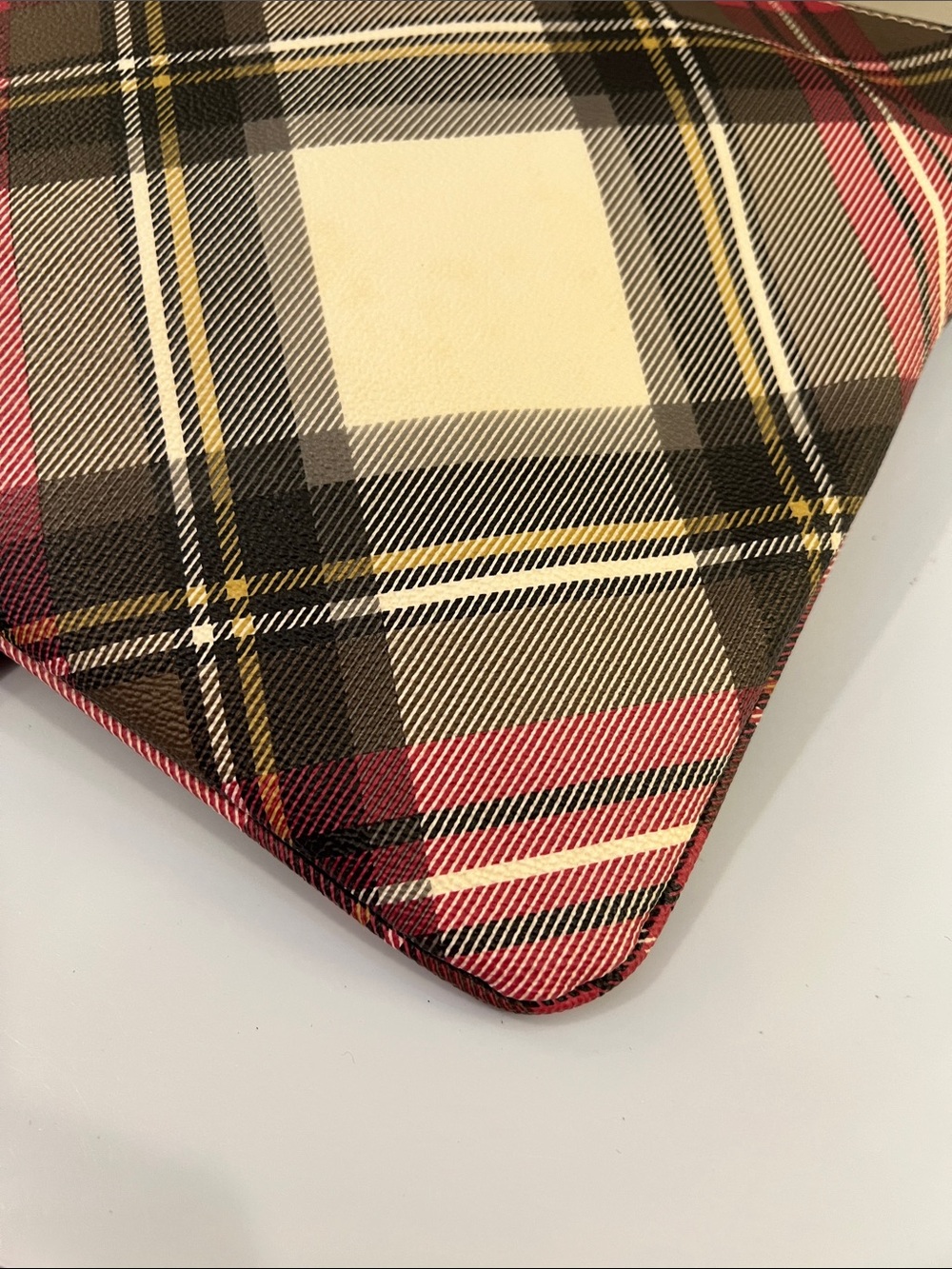 Vivienne Westwood Tartan Plaid PVC Crossbody Bag - Picture 12 of 14
